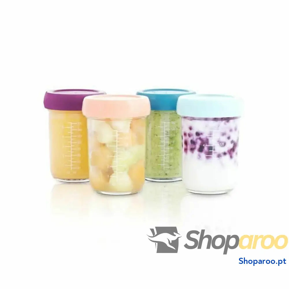 Recipiente para Conservar Alimentos Babymoov Airtight 4 x 240 ml