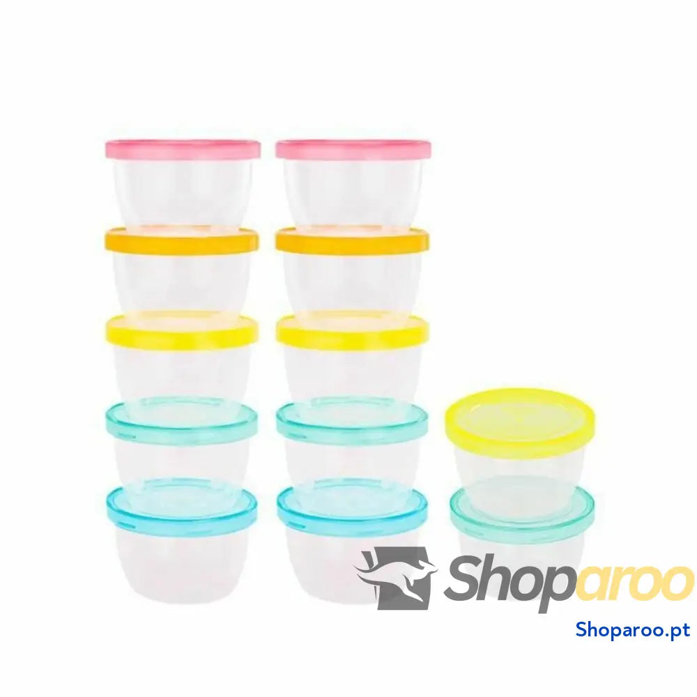 Recipiente para Conservar Alimentos Badabulle 250 ml 12 Unidades
