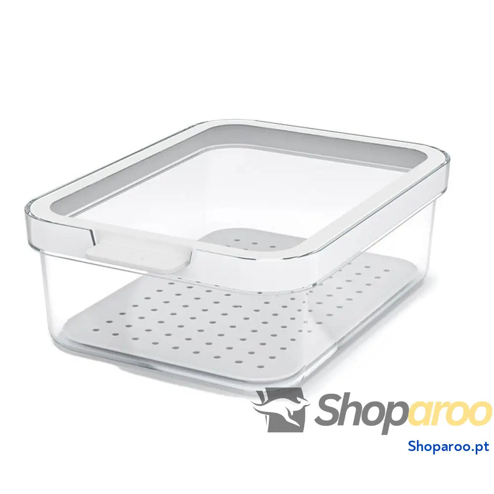 Recipiente para Conservar Alimentos Rotho Rondo Cauma Branco Transparente 1,2 L