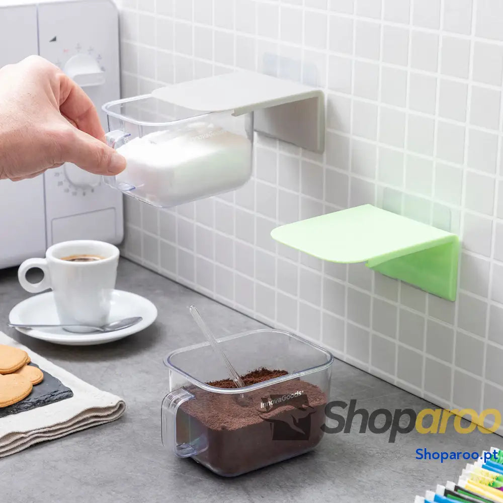 Recipientes de Cozinha Adesivos e Amovíveis Handstore InnovaGoods 2 Unidades