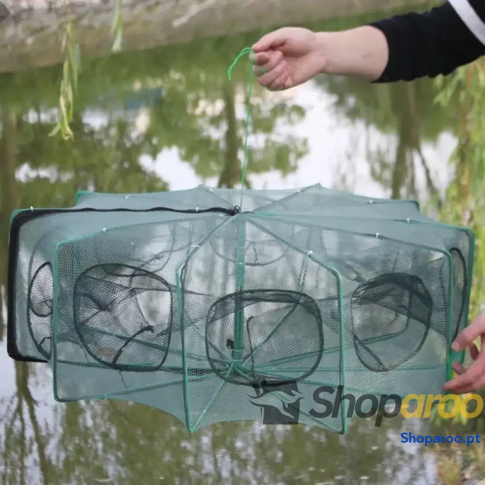 Rede de Pesca Dobrável Armadilha para Caranguejos e Lagostins