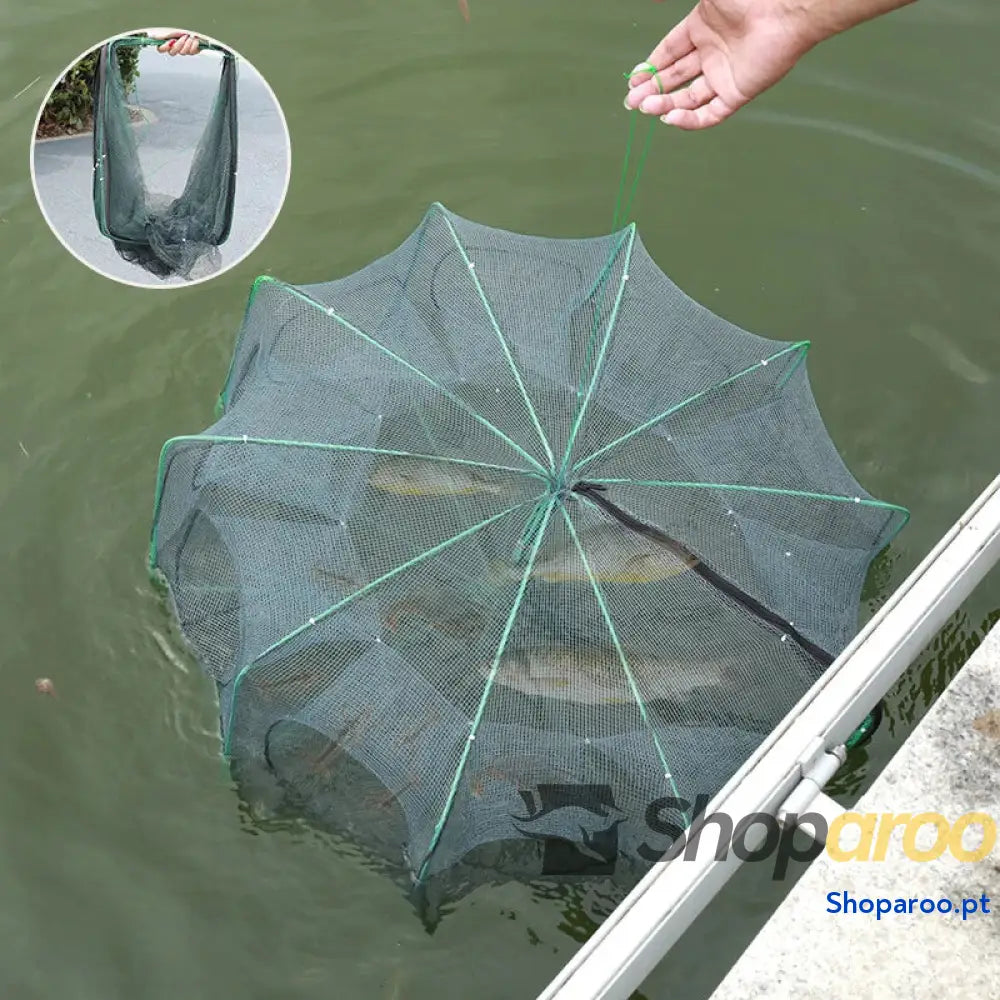 Rede de Pesca Dobrável Armadilha para Caranguejos e Lagostins