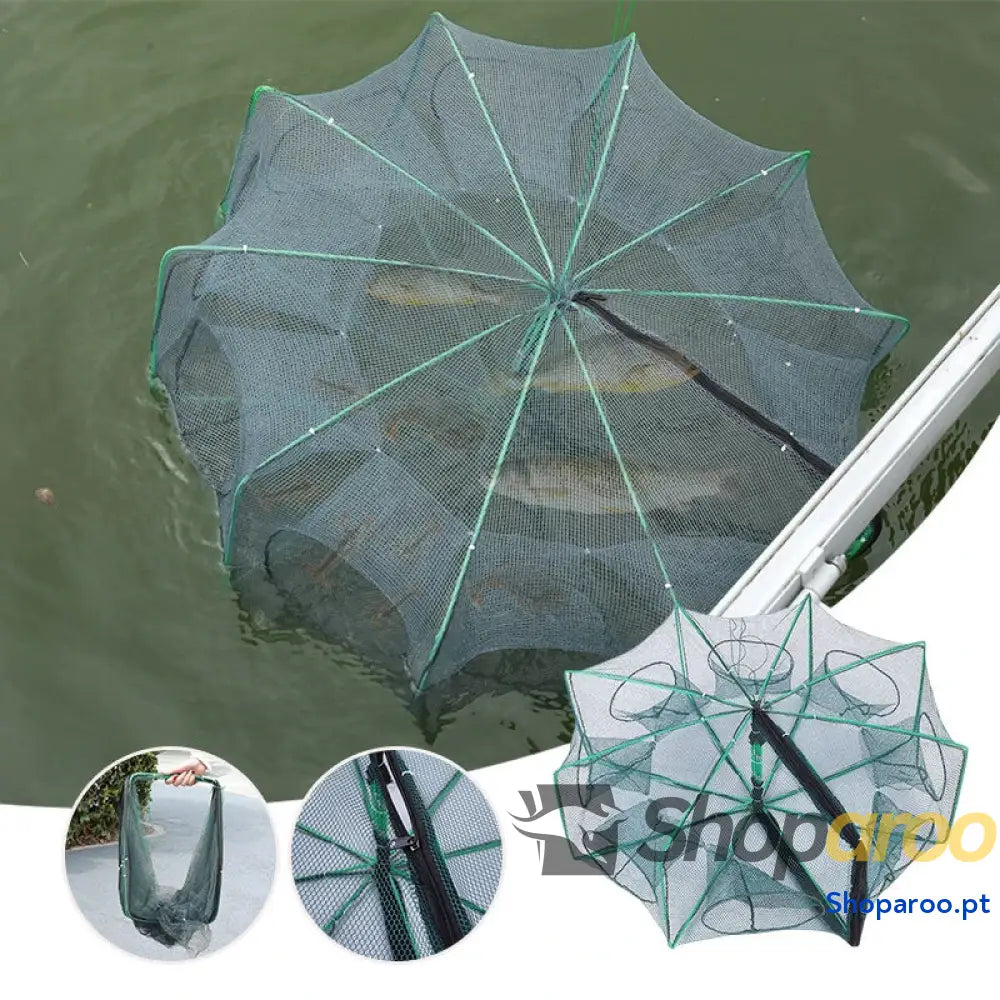 Rede de Pesca Dobrável Armadilha para Caranguejos e Lagostins