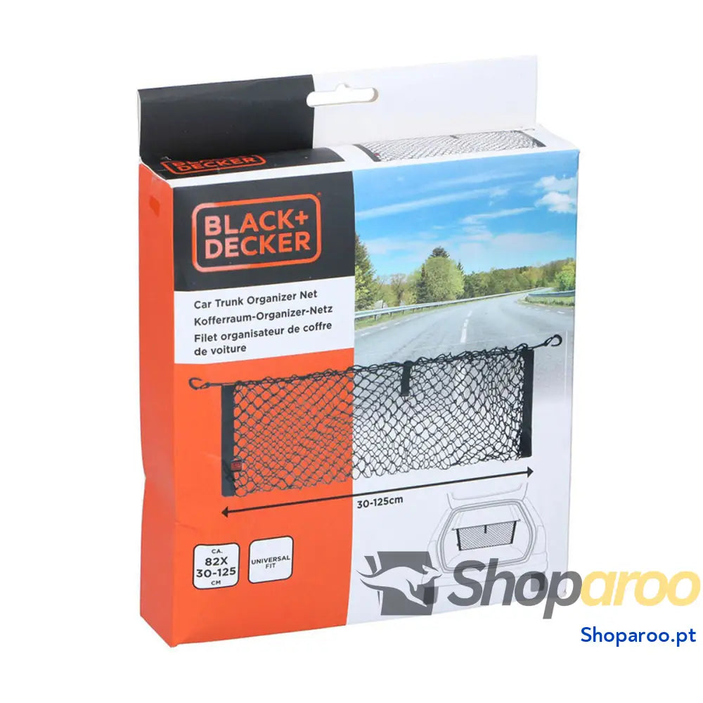 Rede para Bagageira Black & Decker Preto 30-125 x 82 cm