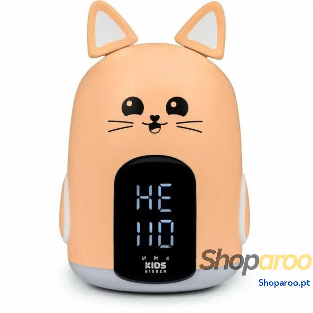 Relógio-Despertador Bigben Salmão Gato