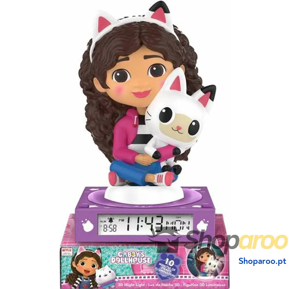 Relógio Despertador Gabby’s Dollhouse