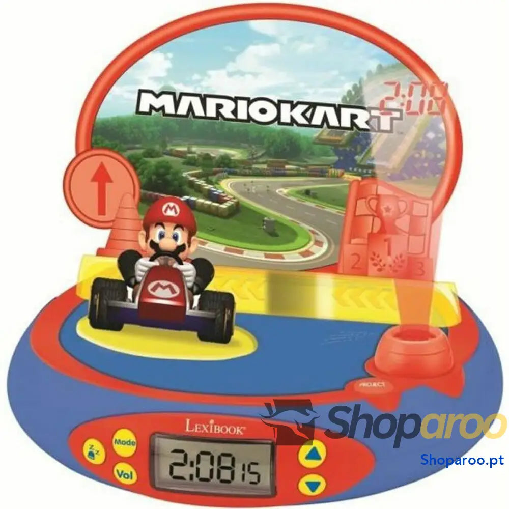 Relógio Despertador Lexibook Mario Kart Projector com som