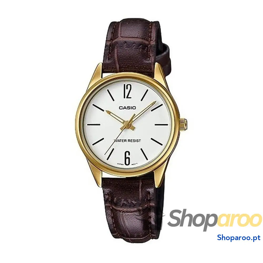 Relógio feminino Casio 3H LADY LEATHER - WHITE (Ø 28 mm)