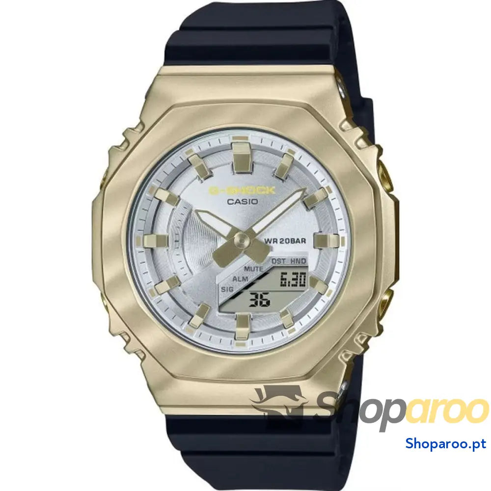 Relógio feminino Casio G-Shock OAK METAL COVERED COMPACT - BELLE COURBE SERIE