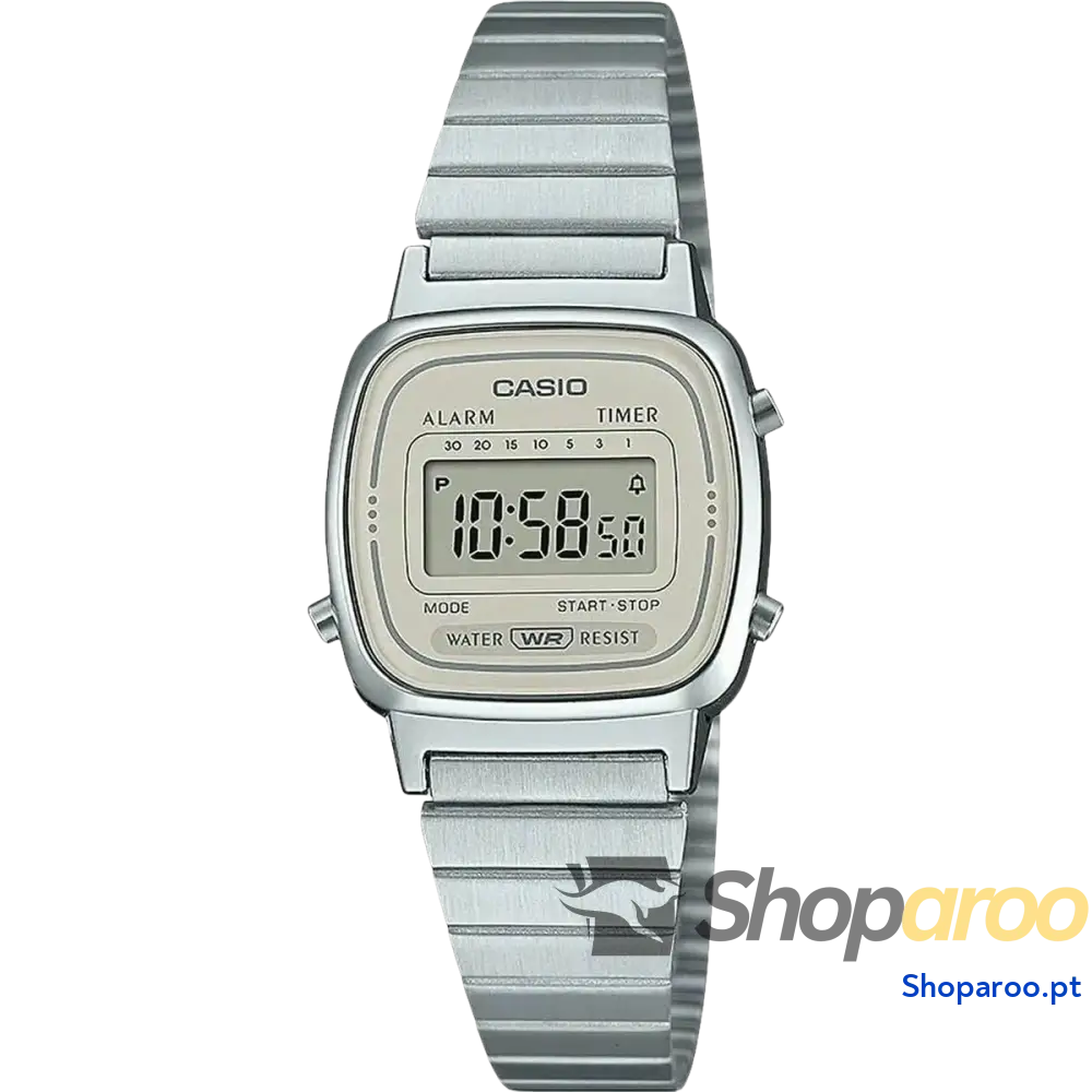 Relógio feminino Casio LA670WEA-8AEF Prateado