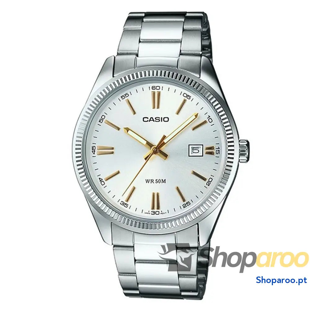 Relógio feminino Casio LADY DATE - ARGENTEE, GOLD INDEXES (Ø 30 mm) (Ø 32 mm)