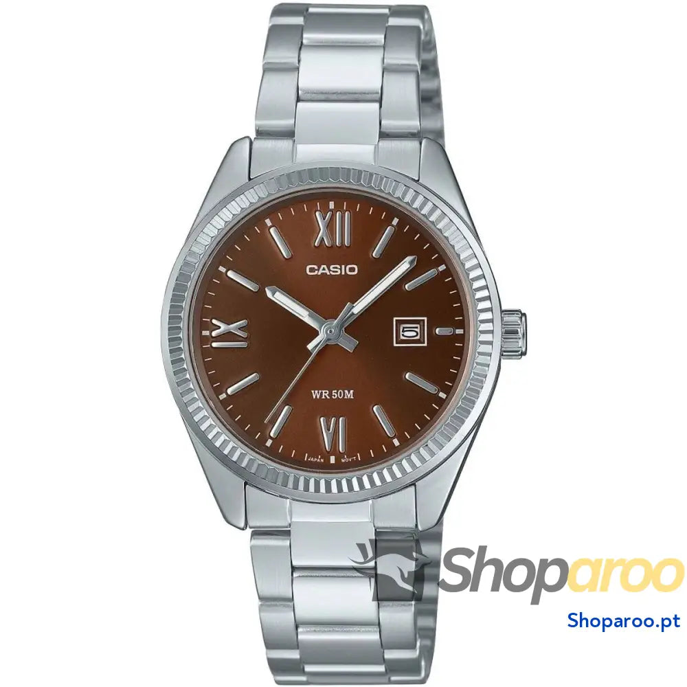 Relógio feminino Casio LADY DATE - BROWN (Ø 30 mm)
