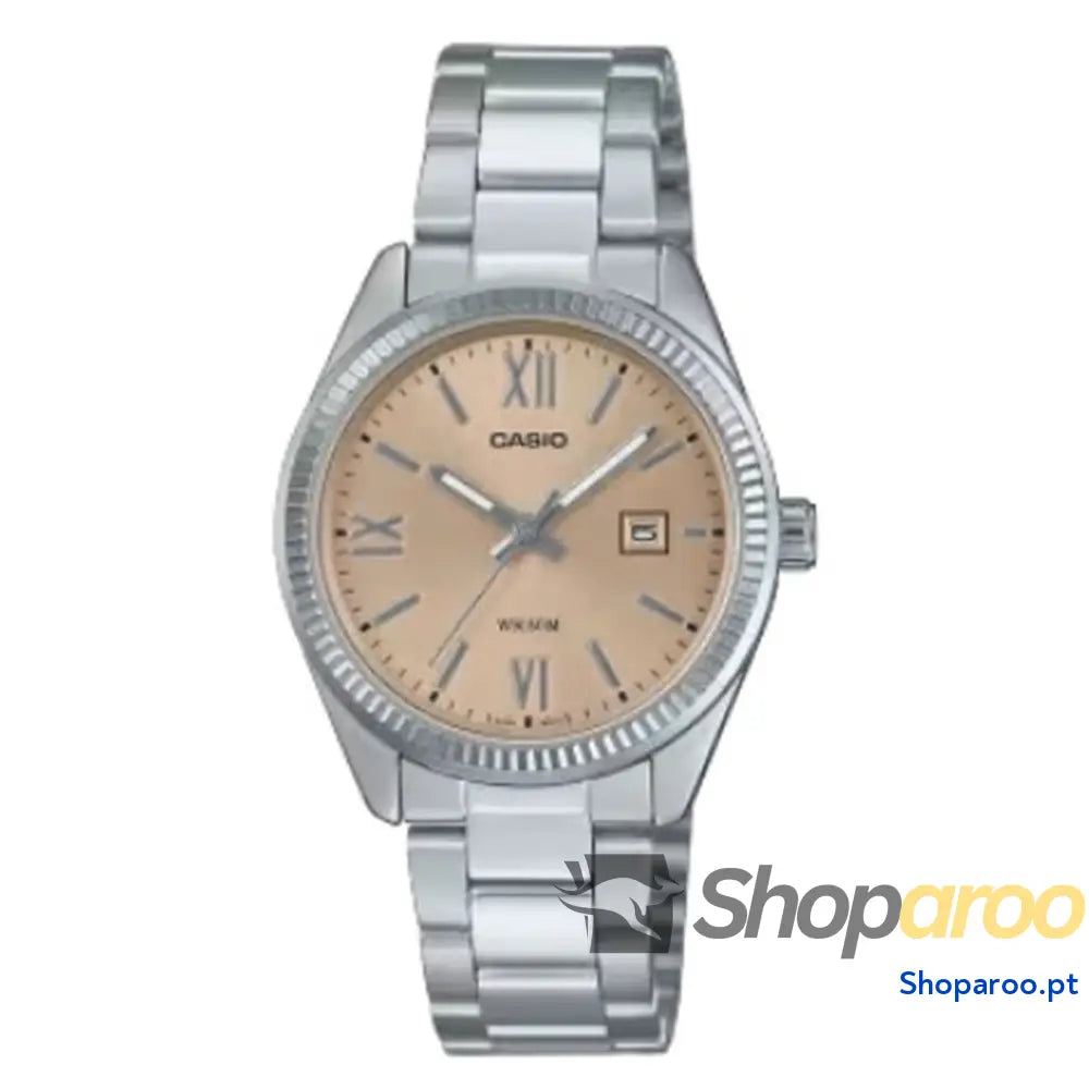 Relógio feminino Casio LADY DATE - CHAMPAGNE Prateado (Ø 30 mm)