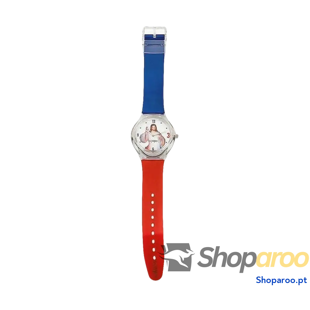 Relógio masculino Amen GESÙ ROSSO BLU (Ø 39 mm)