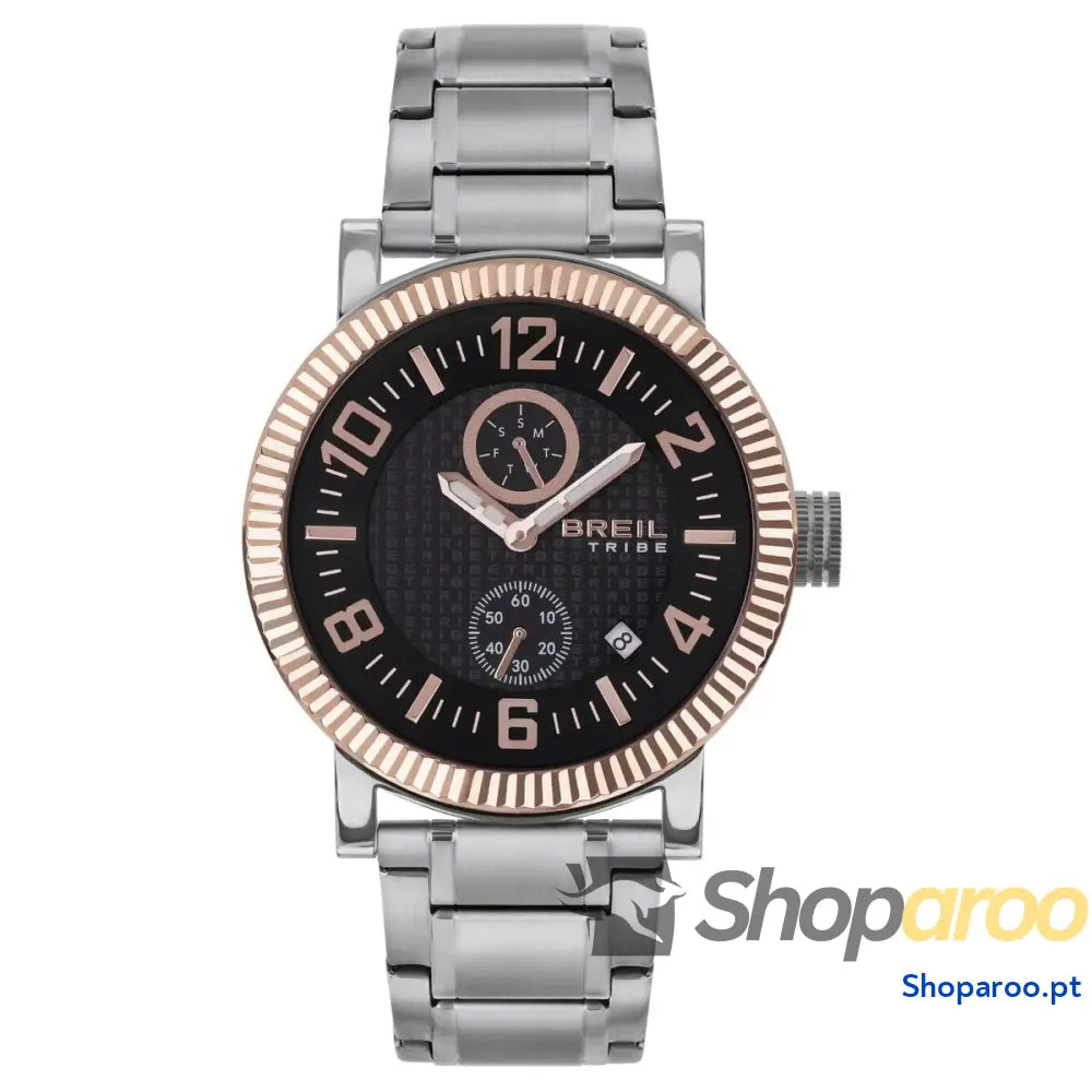 Relógio masculino Breil EW0590 Preto Prateado (Ø 43 mm)