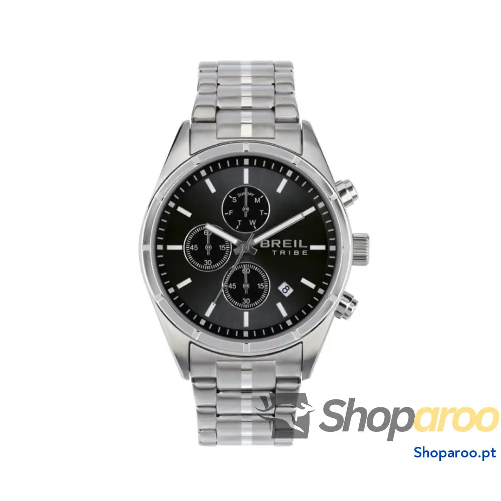 Relógio masculino Breil EW0694 Preto Prateado