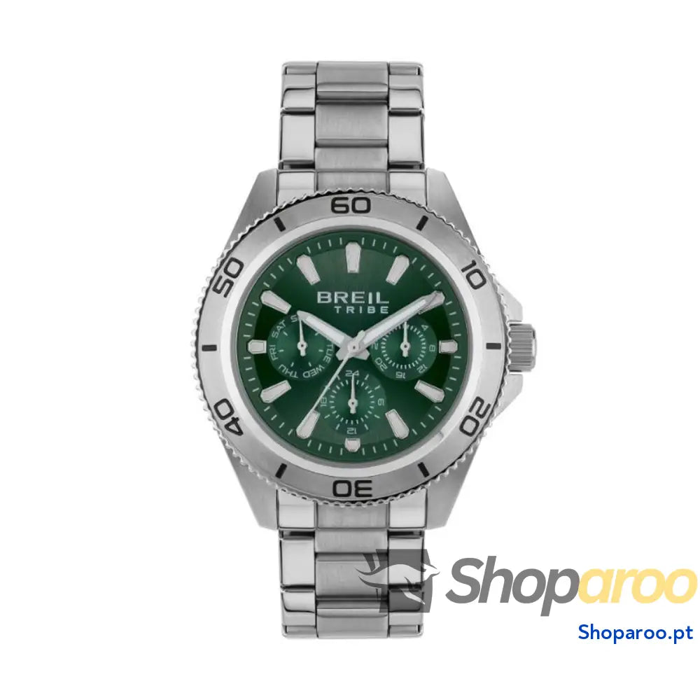 Relógio masculino Breil EW0711 Verde Prateado