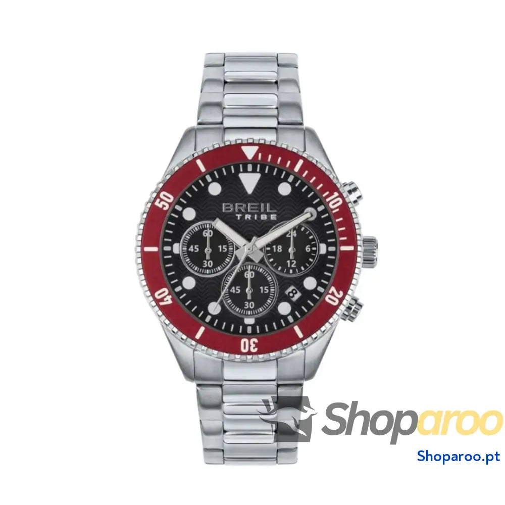 Relógio masculino Breil EW0714 Preto Prateado (Ø 41 mm)