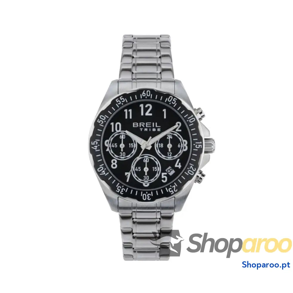 Relógio masculino Breil EW0718 Preto Prateado (Ø 37 mm)