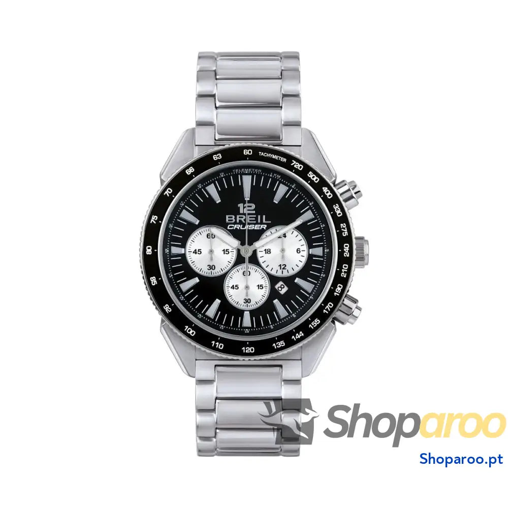 Relógio masculino Breil TW1924 Preto Prateado (Ø 44 mm)