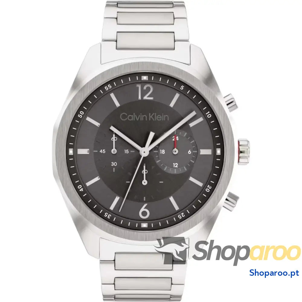 Relógio masculino Calvin Klein 1685223 Cinzento Prateado