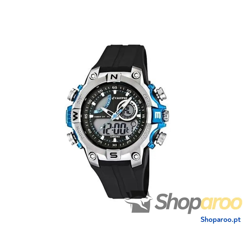 Relógio masculino Calypso K5586/2 Preto Cinzento