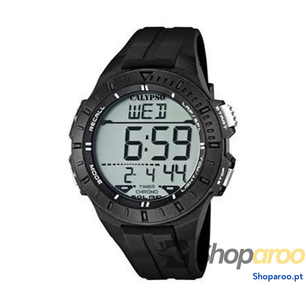 Relógio masculino Calypso K5607/6 Preto Cinzento