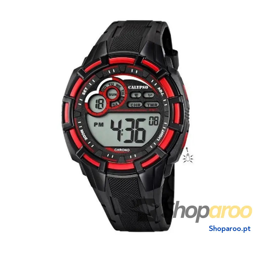 Relógio masculino Calypso K5625/4 Preto Cinzento