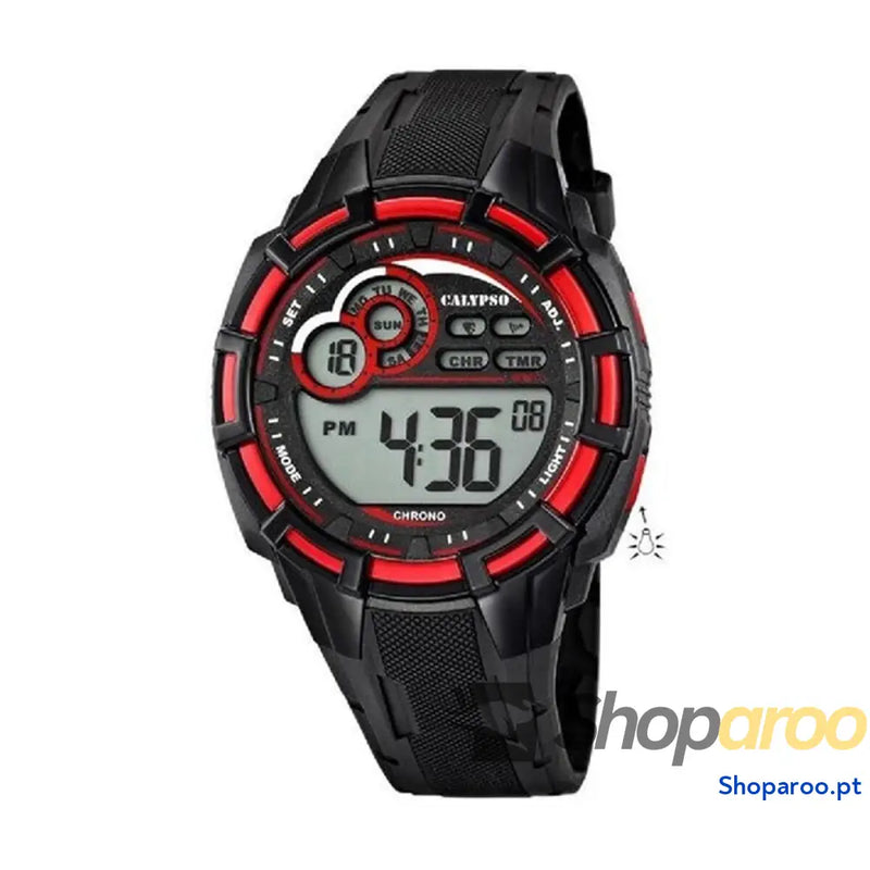 Relógio masculino Calypso K5625/4 Preto Cinzento