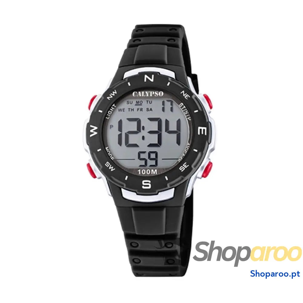 Relógio masculino Calypso K5801/6 Preto Cinzento