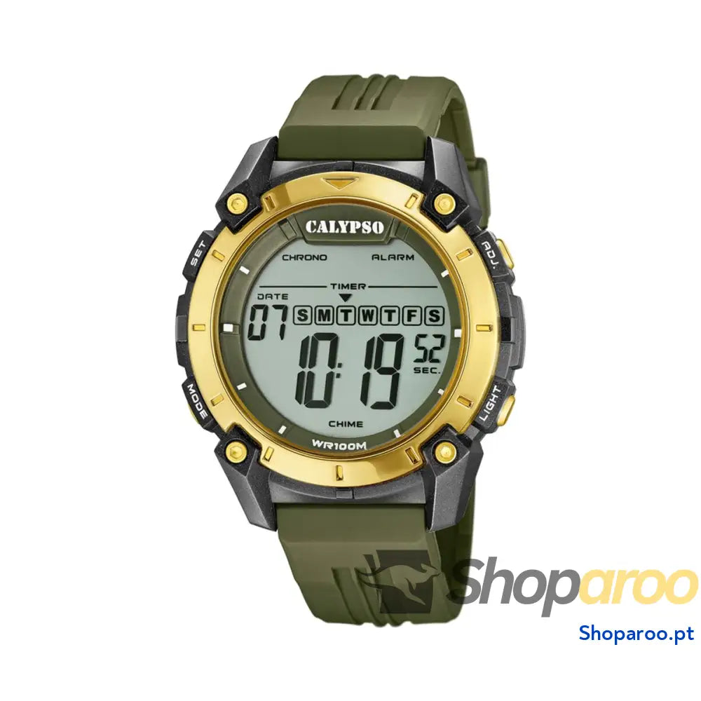 Relógio masculino Calypso K5814/1 Verde