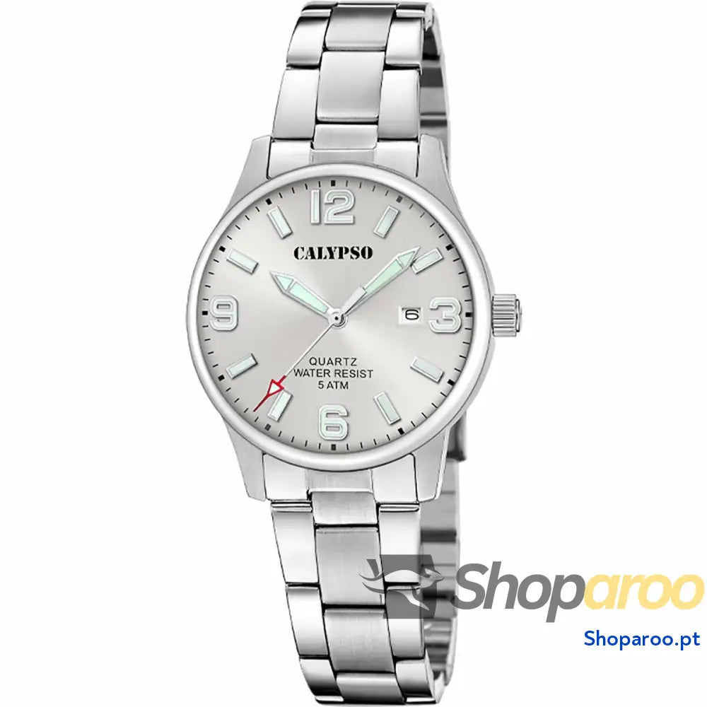Relógio masculino Calypso K5861/2 Prateado