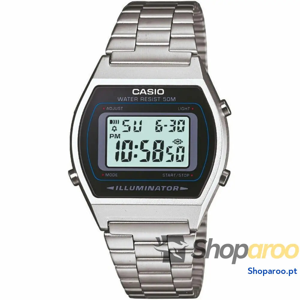 Relógio masculino Casio B640WD-1AVEF Preto Prateado
