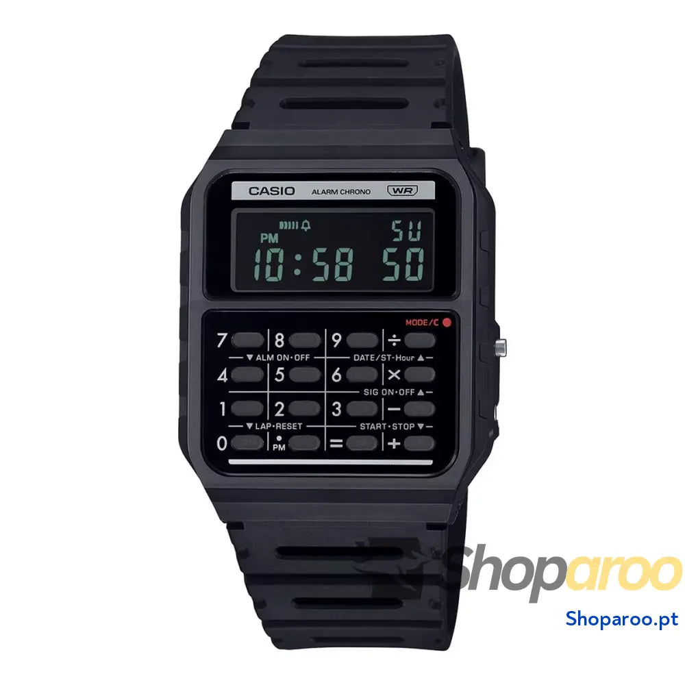 Relógio masculino Casio CALCULATOR EDGY COLLECTION - BLACK