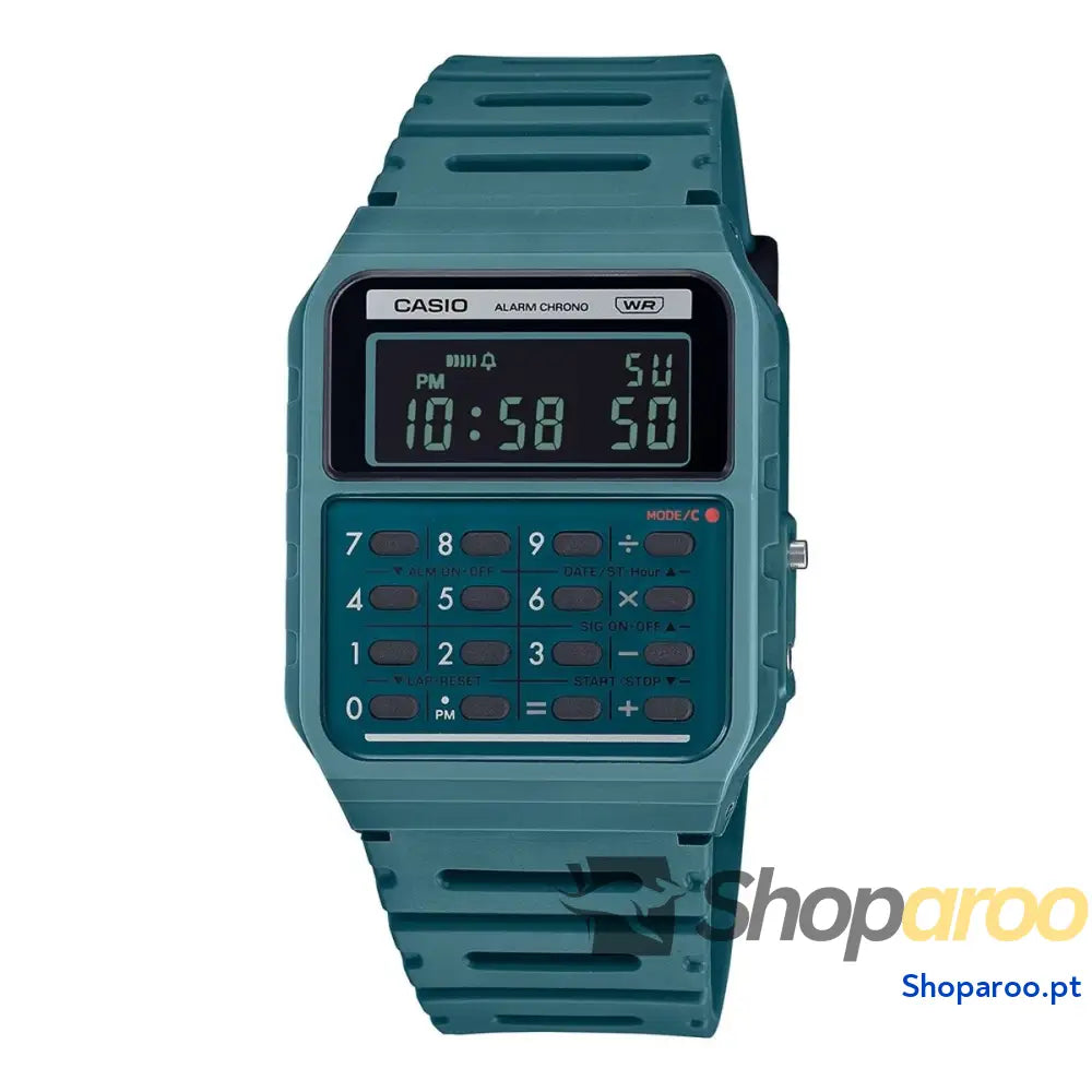 Relógio masculino Casio CALCULATOR EDGY COLLECTION - FOREST GREEN
