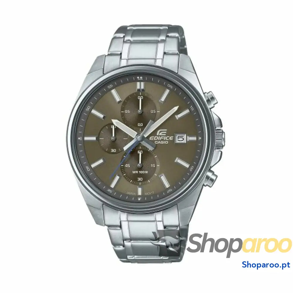 Relógio masculino Casio Castanho Prateado