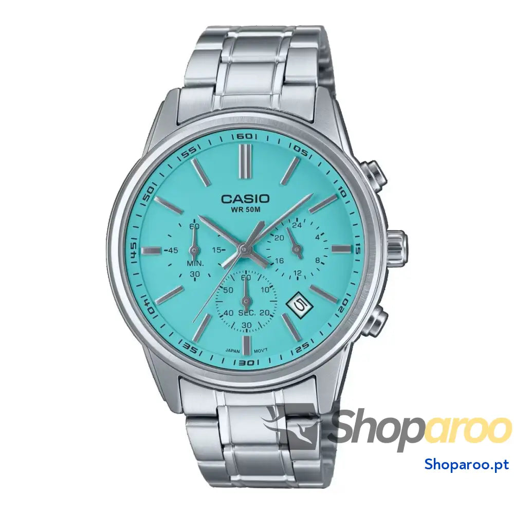 Relógio masculino Casio CHRONO DATE - AQUA GREEN