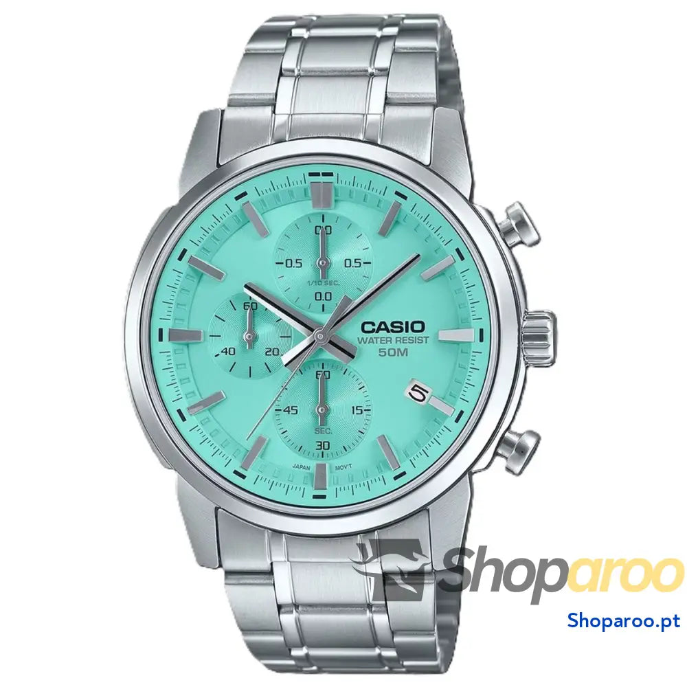 Relógio masculino Casio CHRONO DATE SILVER AQUA