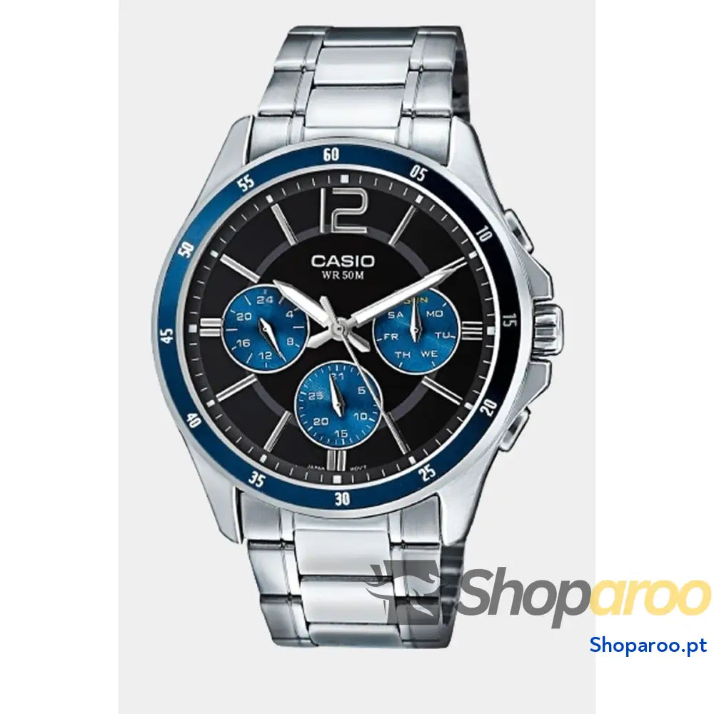 Relógio masculino Casio COLLECTION Preto Prateado (Ø 35 mm) (Ø 43,5 mm)
