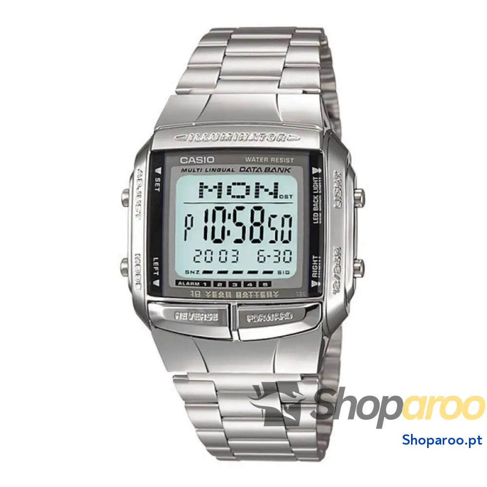 Relógio masculino Casio DATABANK Prateado (Ø 38 mm)