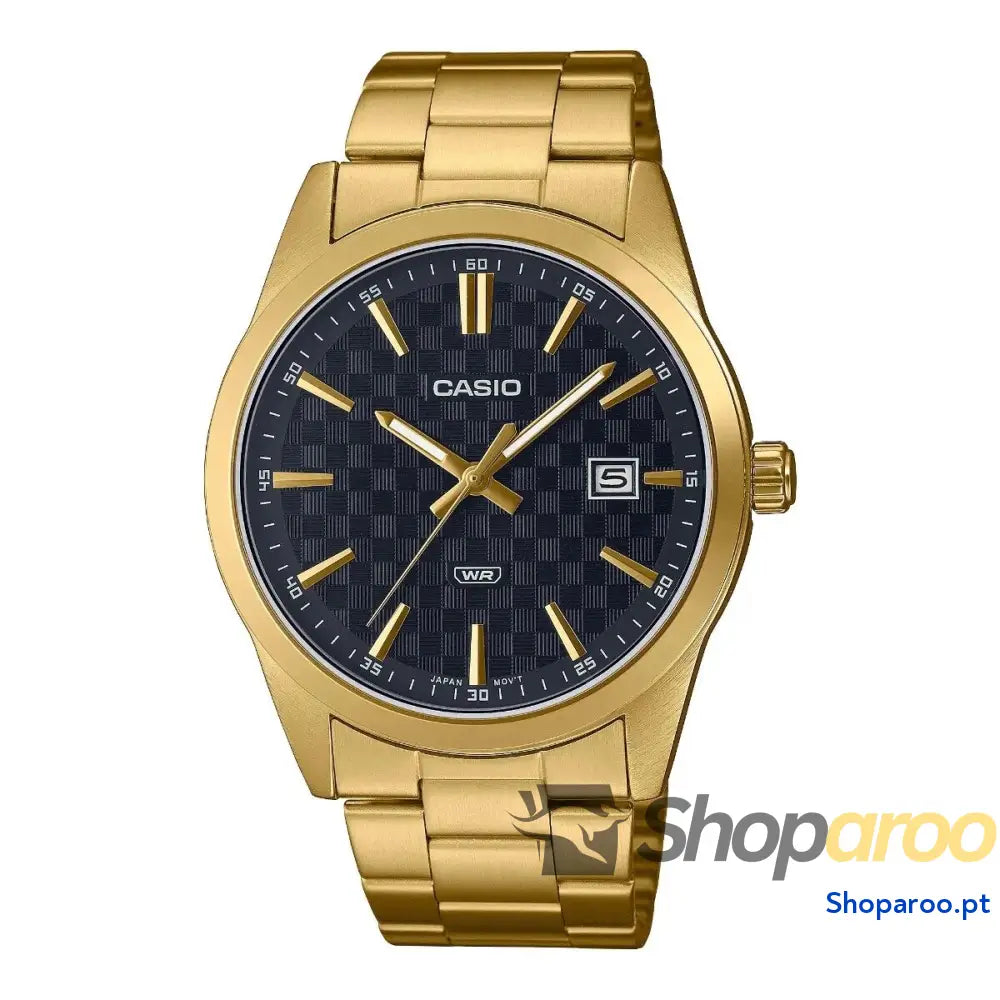 Relógio masculino Casio DATE CARBON LOOK DIAL - GOLD SERIE - BLACK (Ø 41 mm)