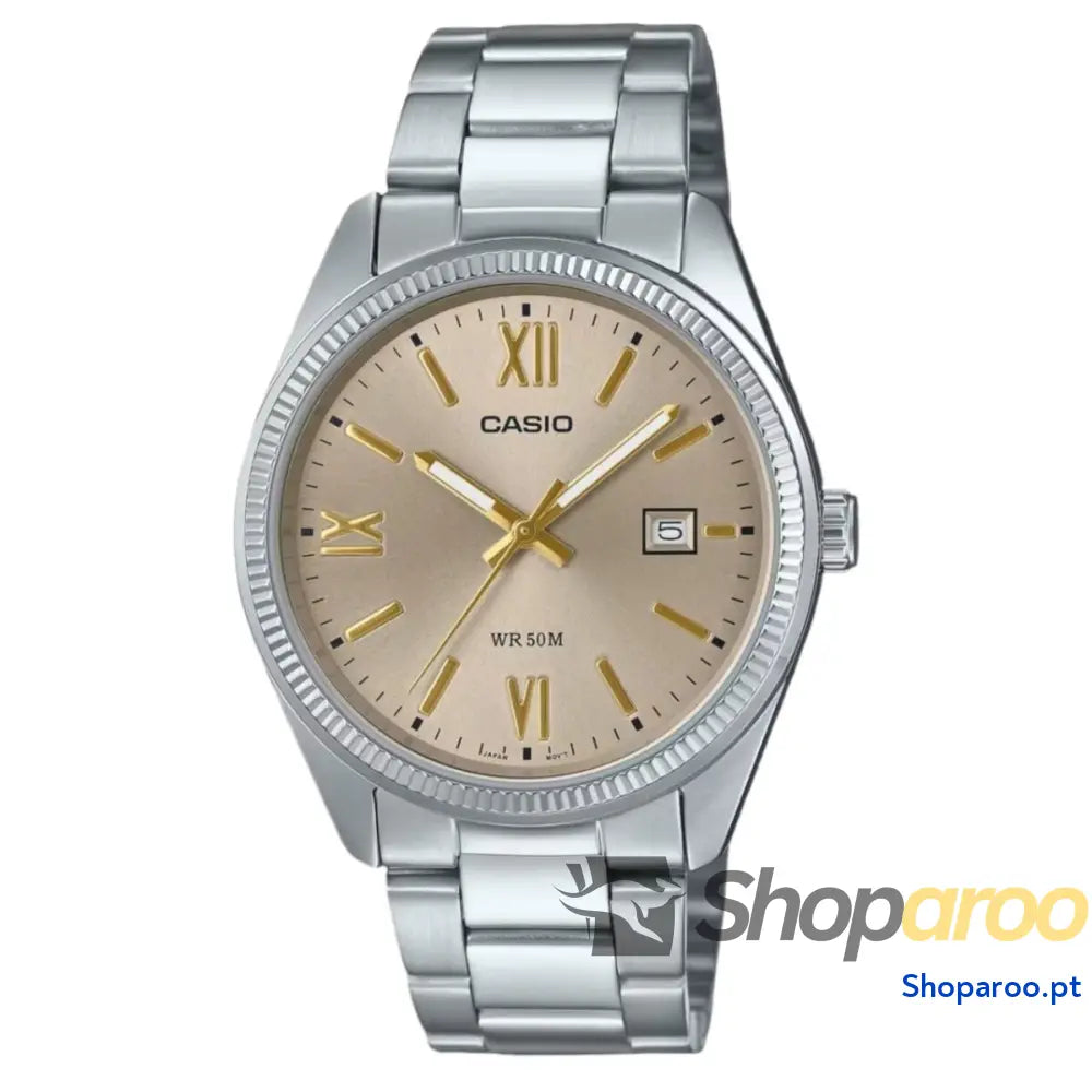 Relógio masculino Casio DATE - CHAMPAGNE - ARABS NUMBERS (Ø 38,5 mm)