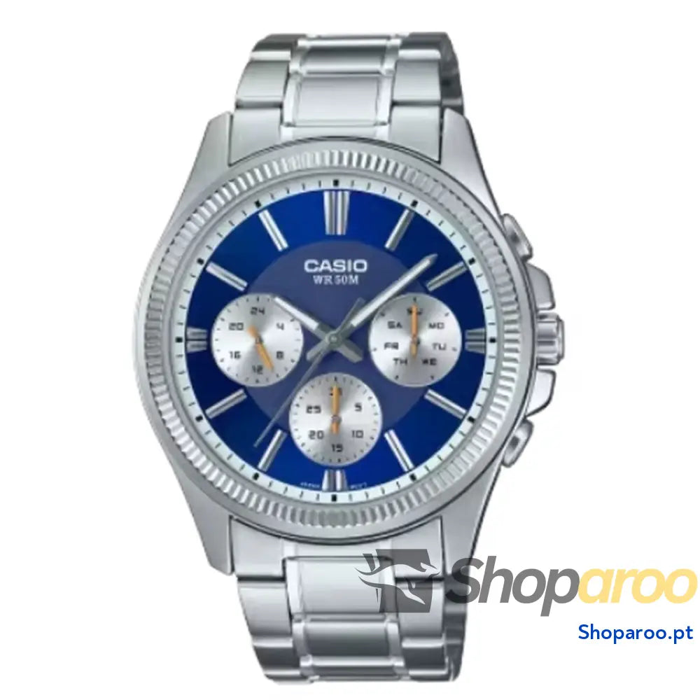 Relógio masculino Casio DAY DATE MULTIFUNCTION - BLUE