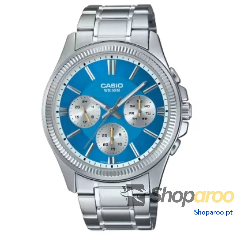 Relógio masculino Casio DAY DATE MULTIFUNCTION - LIGHT BLUE