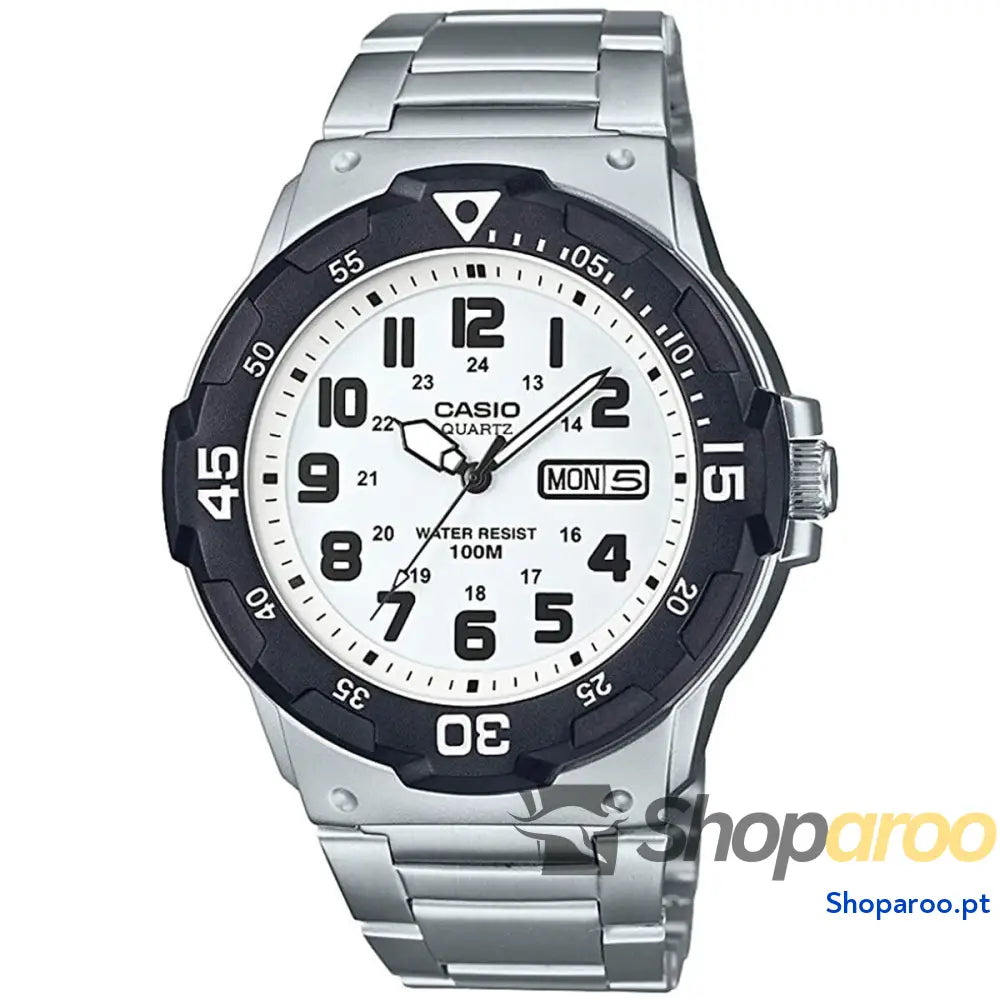 Relógio masculino Casio DIVER 100M Branco Prateado (Ø 44,5 mm)