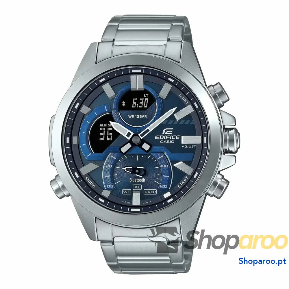 Relógio masculino Casio ECB-30D-2AEF Prateado