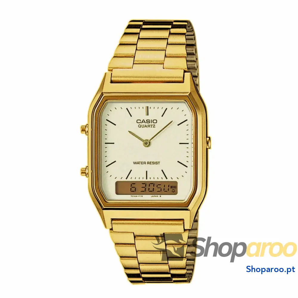 Relógio masculino Casio EDGY COLLECTION - GOLD Ouro Dourado