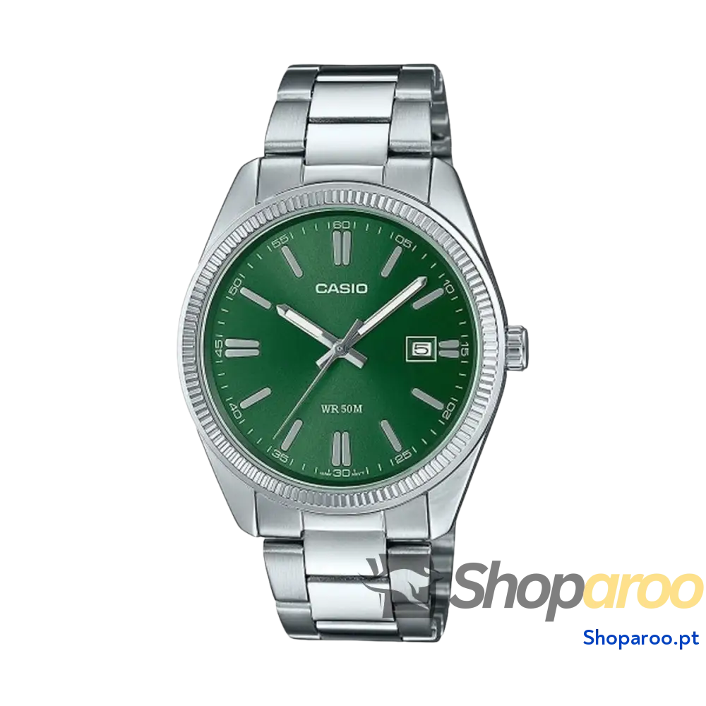 Relógio masculino Casio MTP-1302PD-3AVEF Verde Prateado (Ø 38,5 mm)