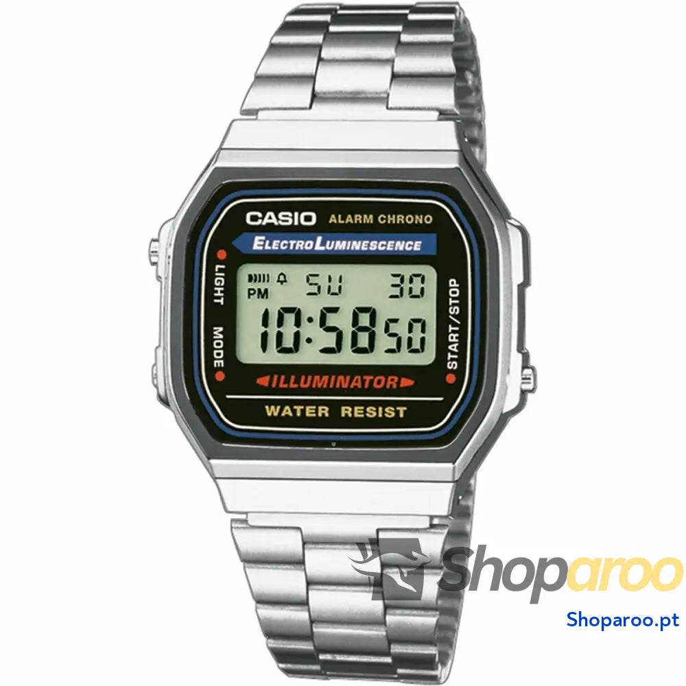 Relógio unissexo Casio A168WA 1YES Preto Prateado (Ø 36 mm)