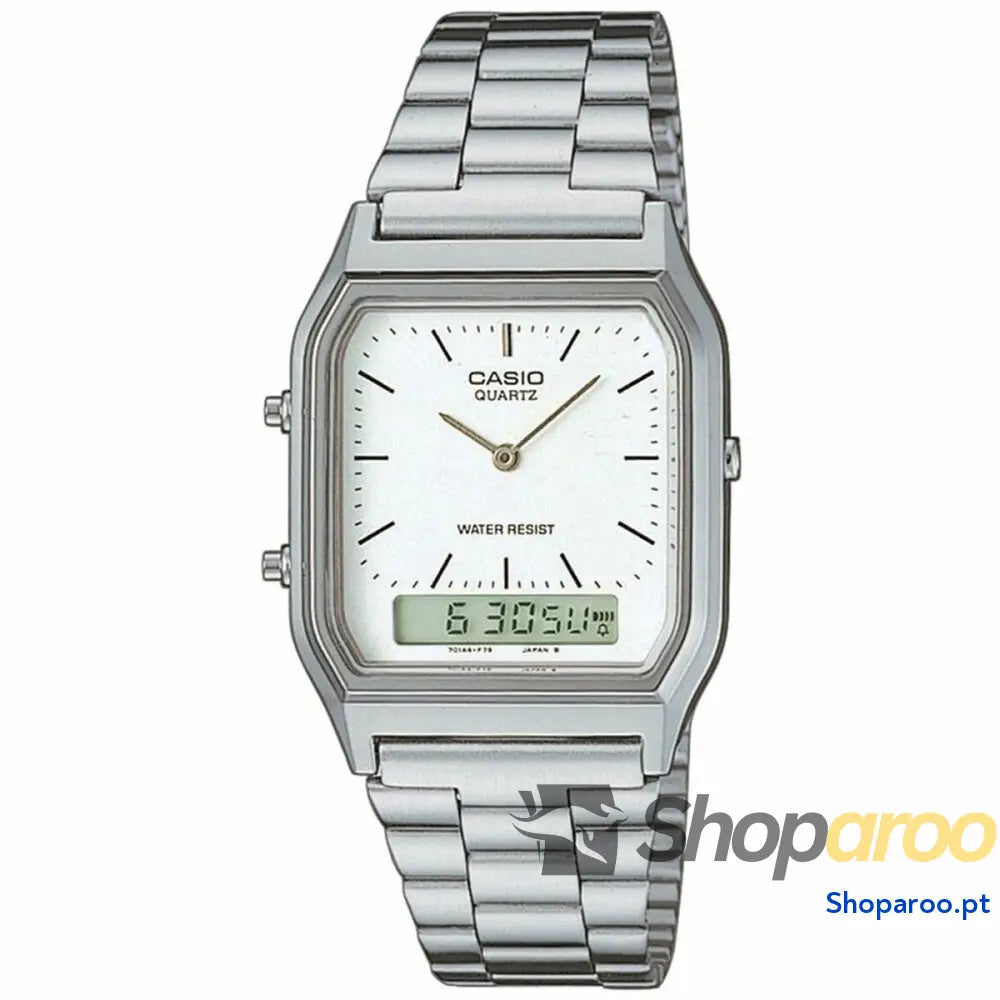 Relógio unissexo Casio AQ 230A 7DMQYES Branco Prateado (Ø 38,5 mm) 29